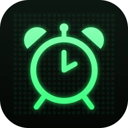 Nightstand's icon: a glowing green alarm clock